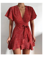 Printed Polka Dot Dress