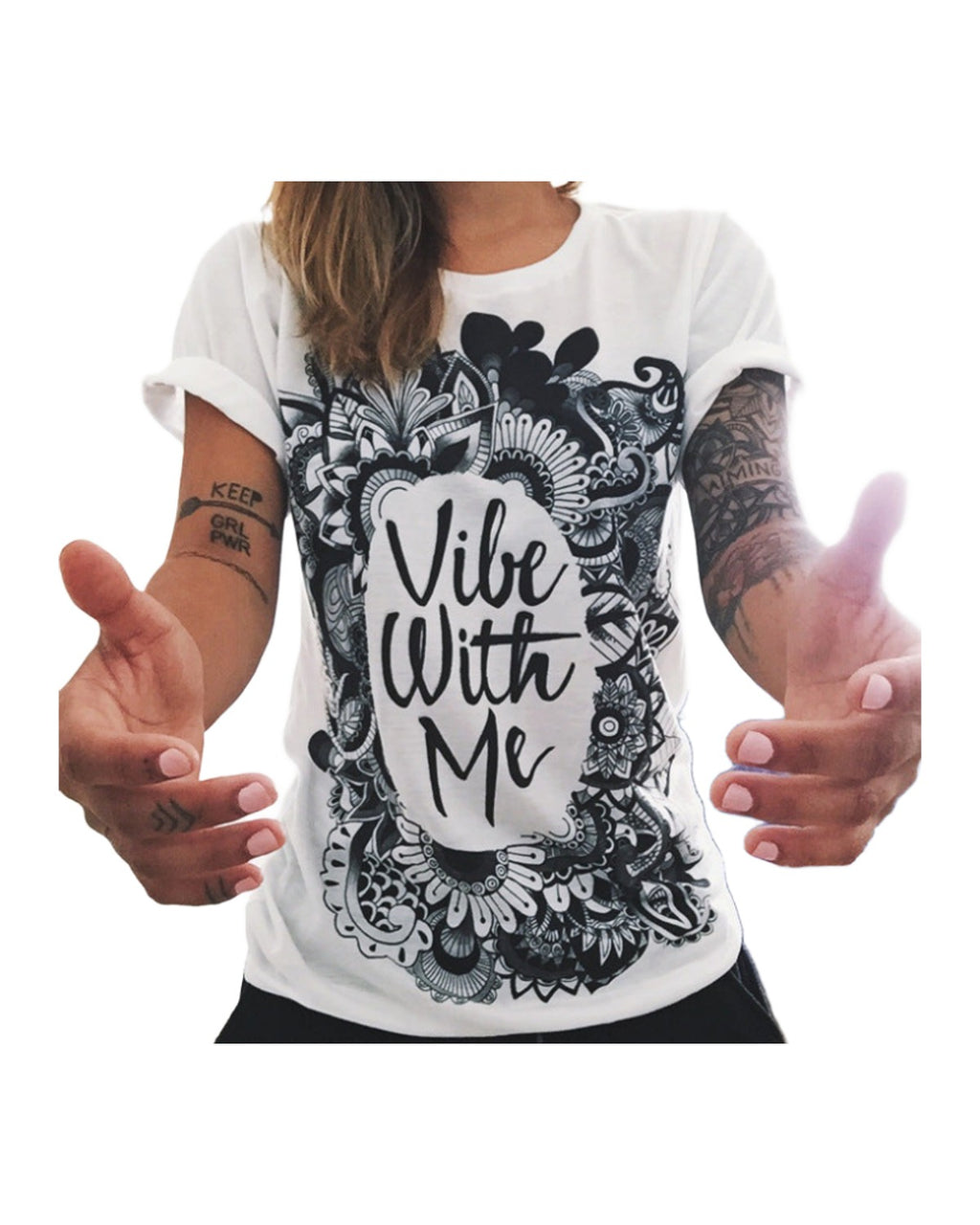 3d Printed Milk Silk Tatoo T-shirt Variety photo 1
