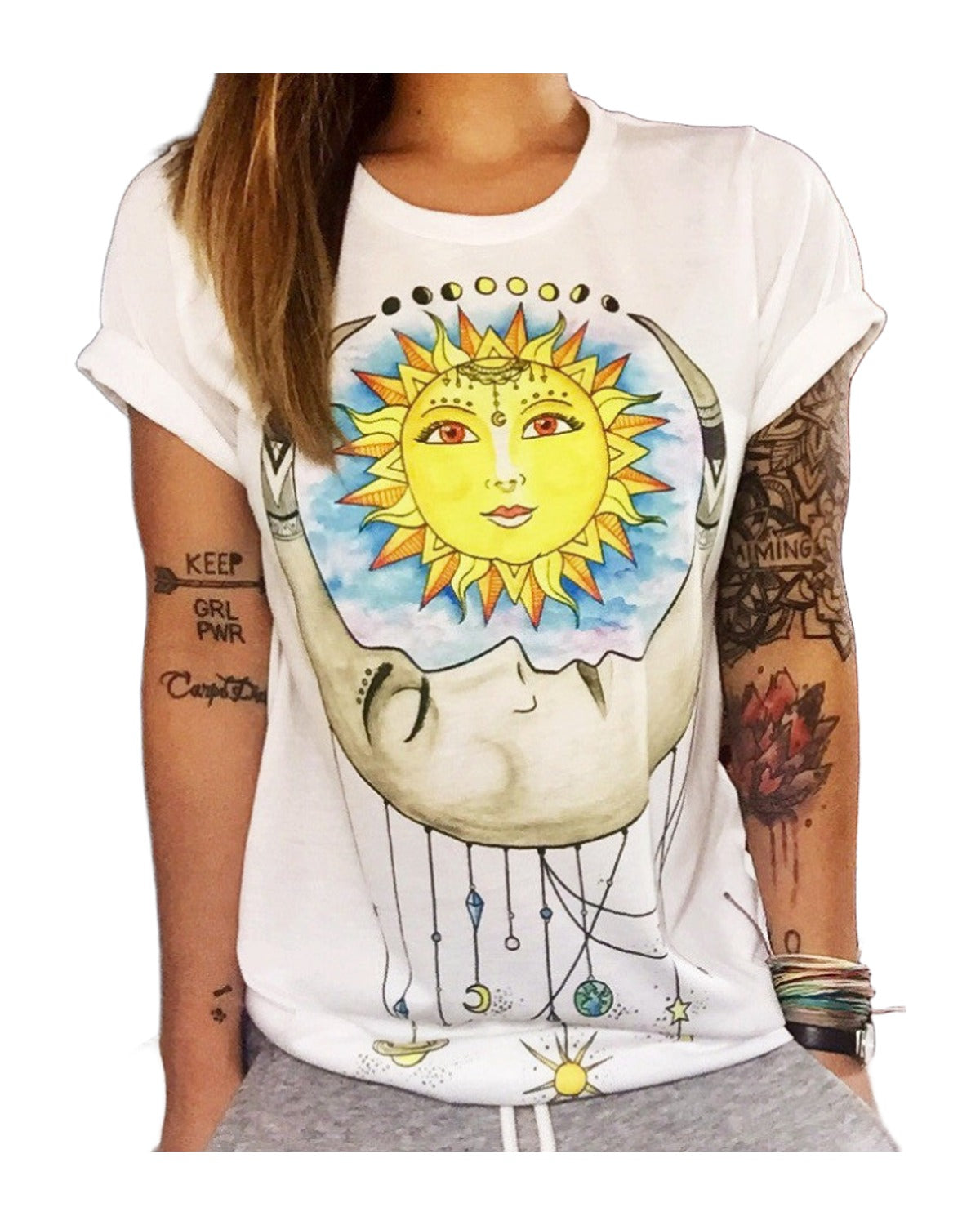 3d Printed Milk Silk Tatoo T-shirt Variety photo 3