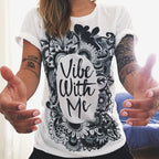 3D Tattoo Print T-Shirt