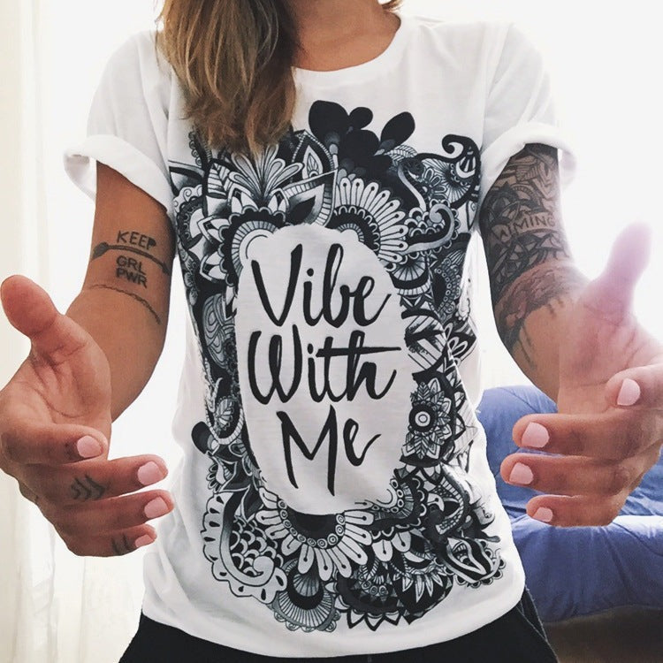 3D Tattoo Print T-Shirt