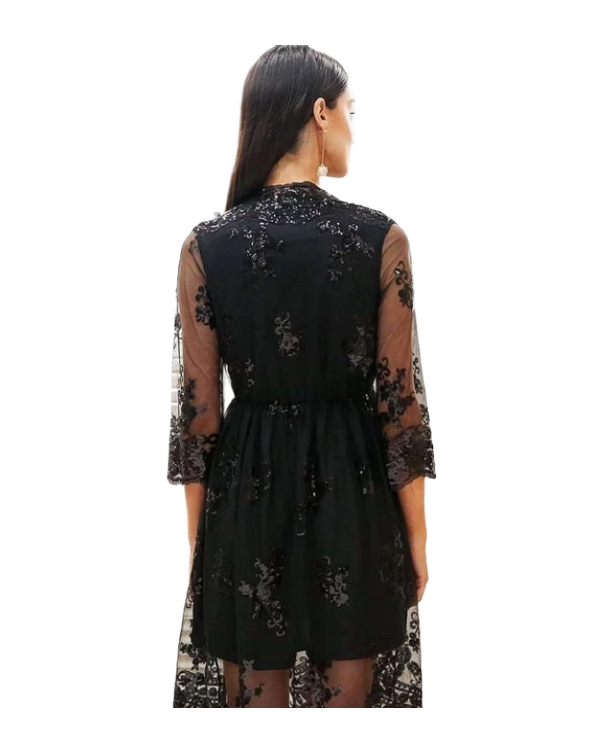 V-neck Sequined Dress photo 2