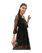 V-neck Sequined Dress photo 5