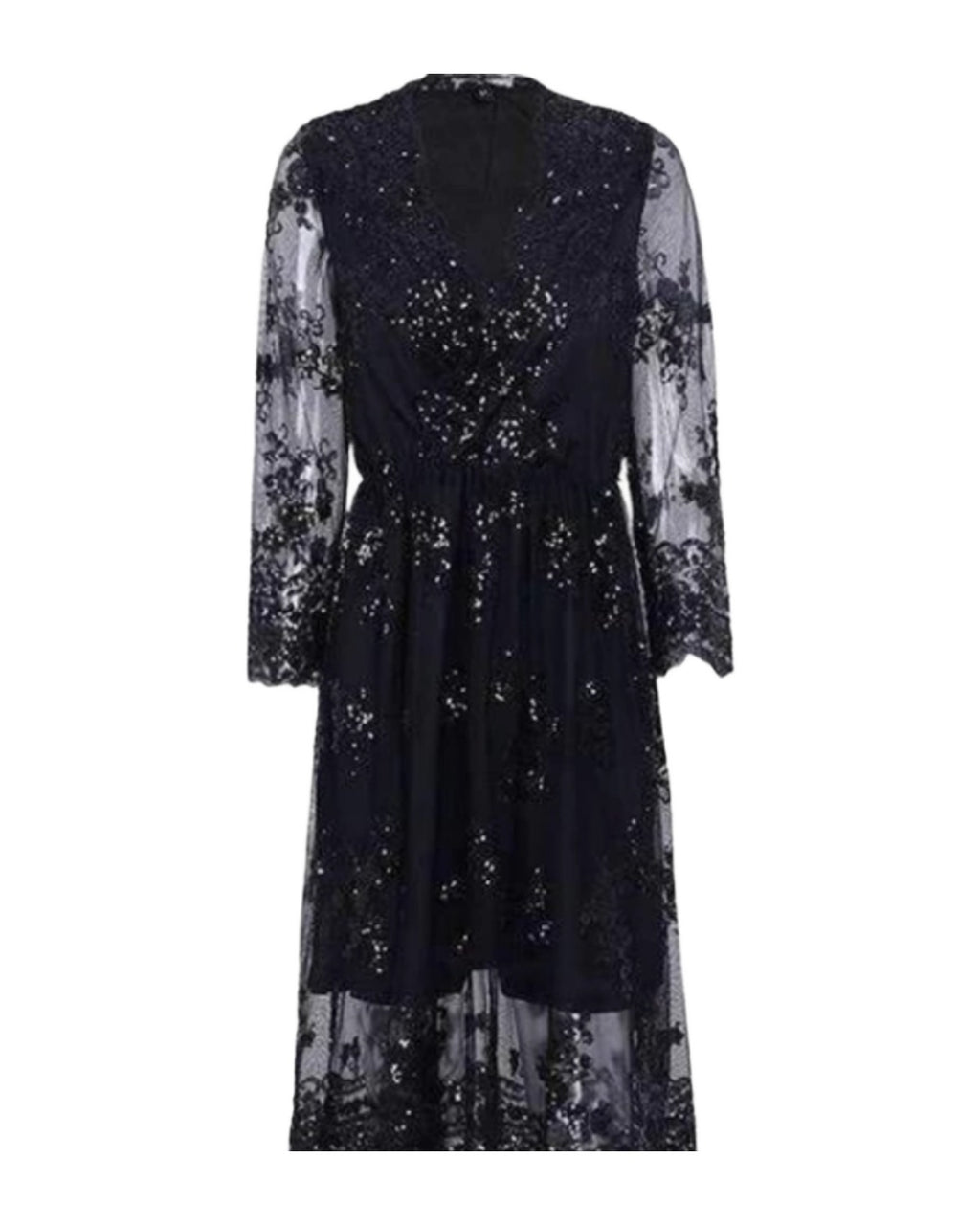V-neck Sequined Dress photo 6