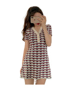 Short Sleeve Knitted Dress photo 3