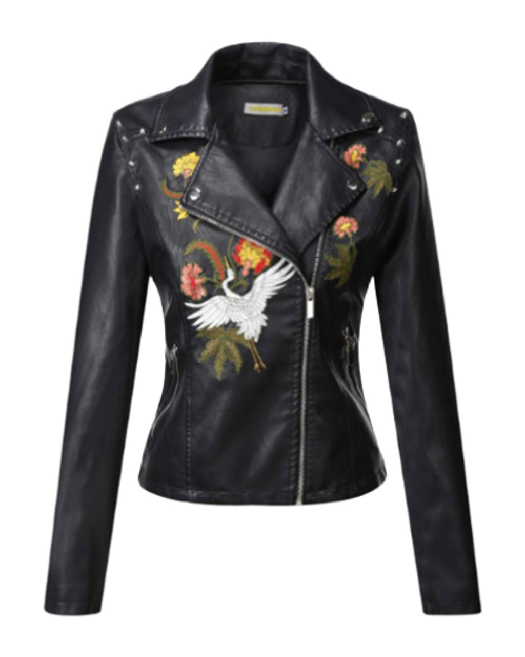 Leather Coats Motorcycle Jacket Black Outerwear Pu photo 1