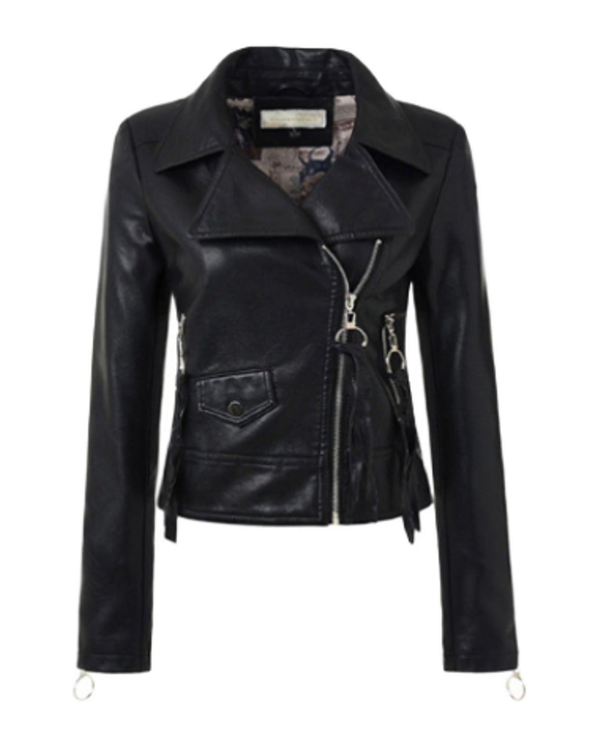 Leather Coats Motorcycle Jacket Black Outerwear Pu photo 2