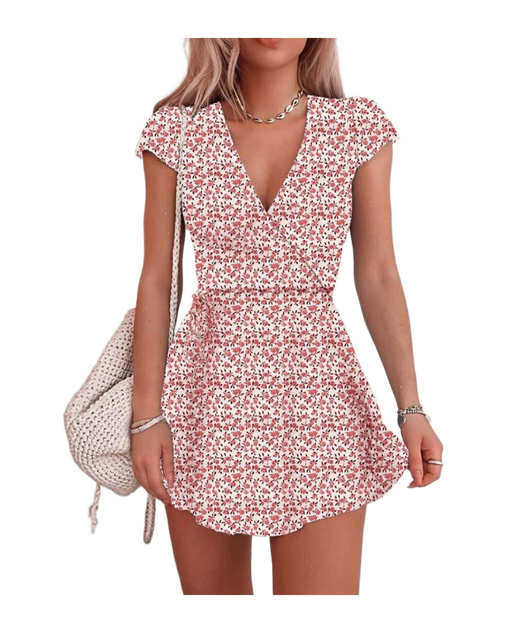 Floral V-neck Dress photo 11