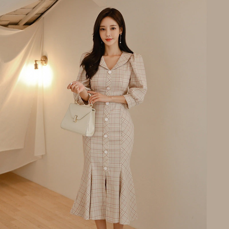 V-neck Ruffle Dress
