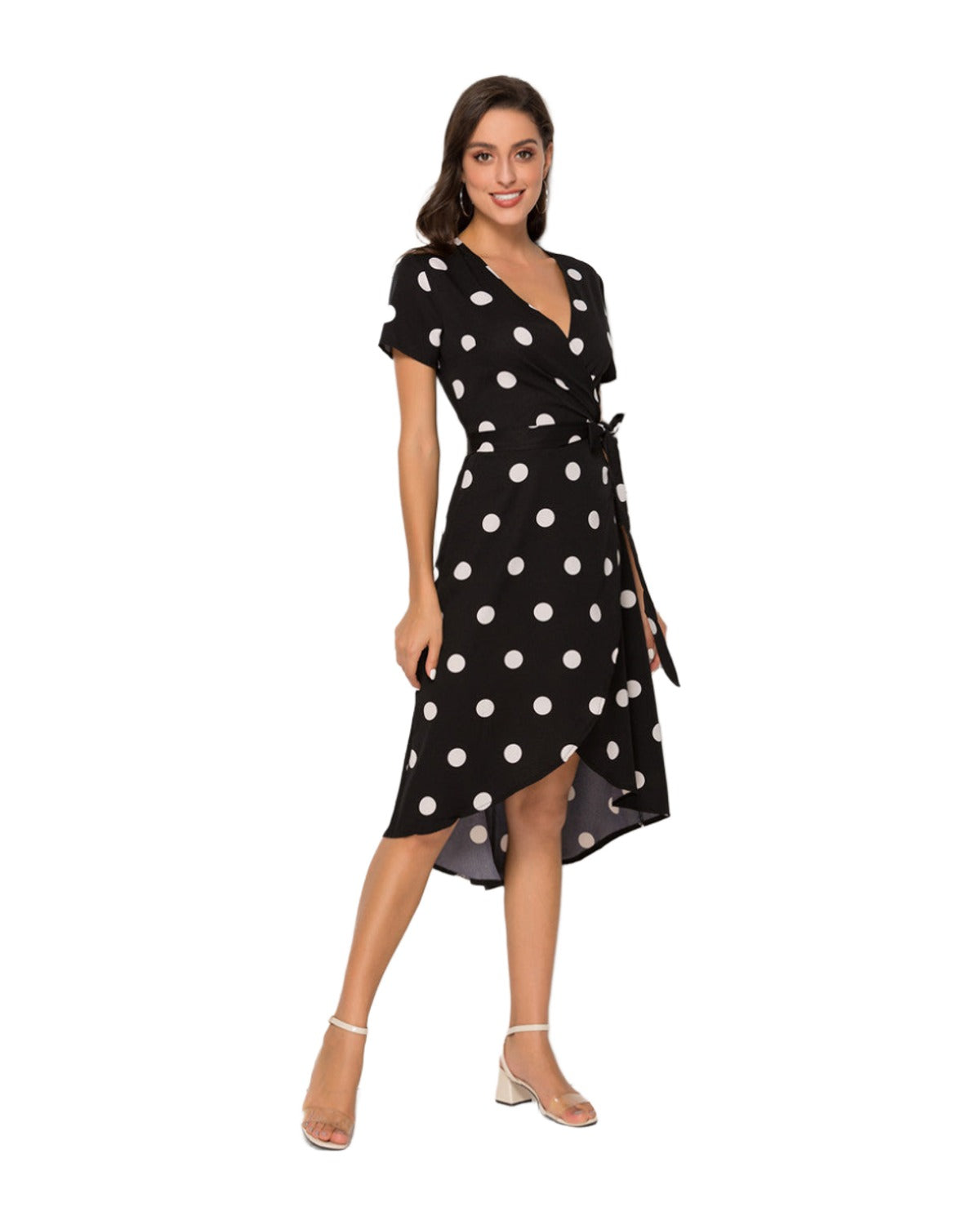 Short Sleep Polka Dot Dress photo 2