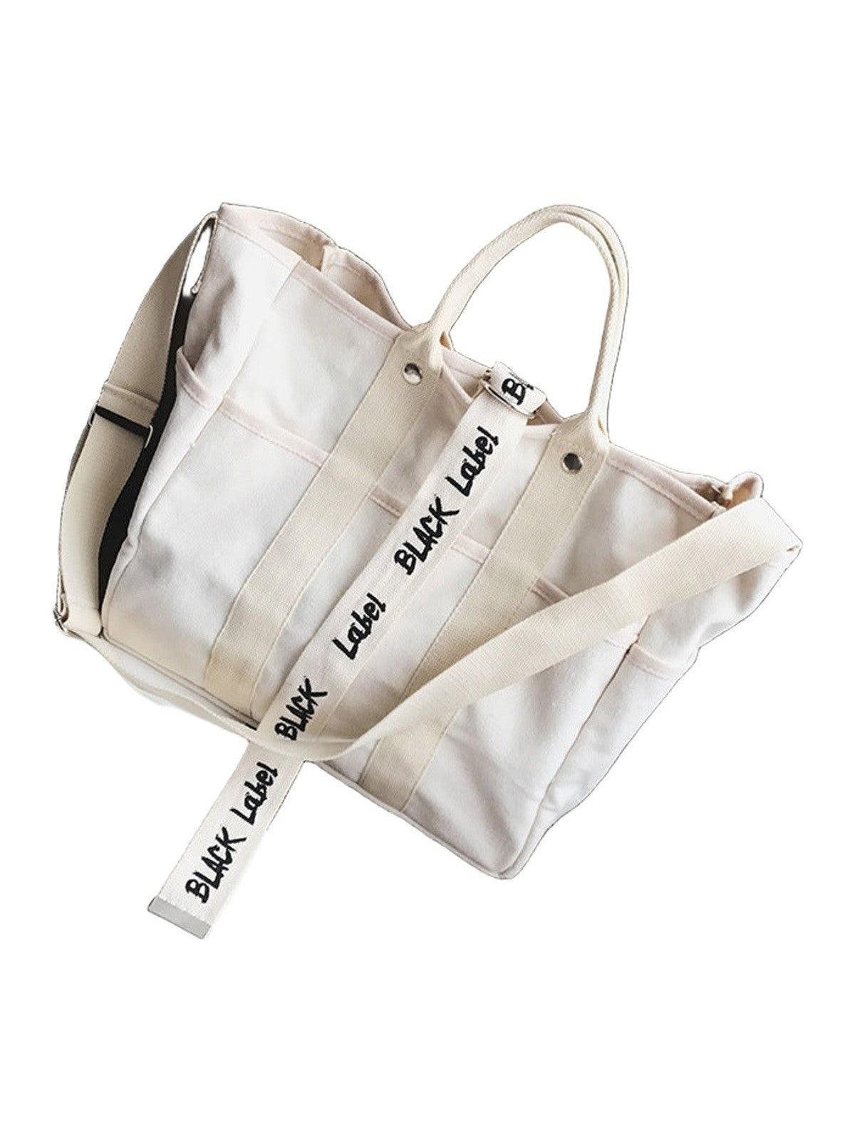 Letter Print Tote