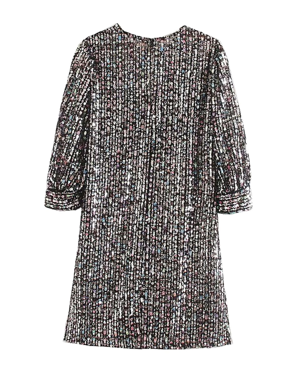 Dress Sequined Mini Long photo 1
