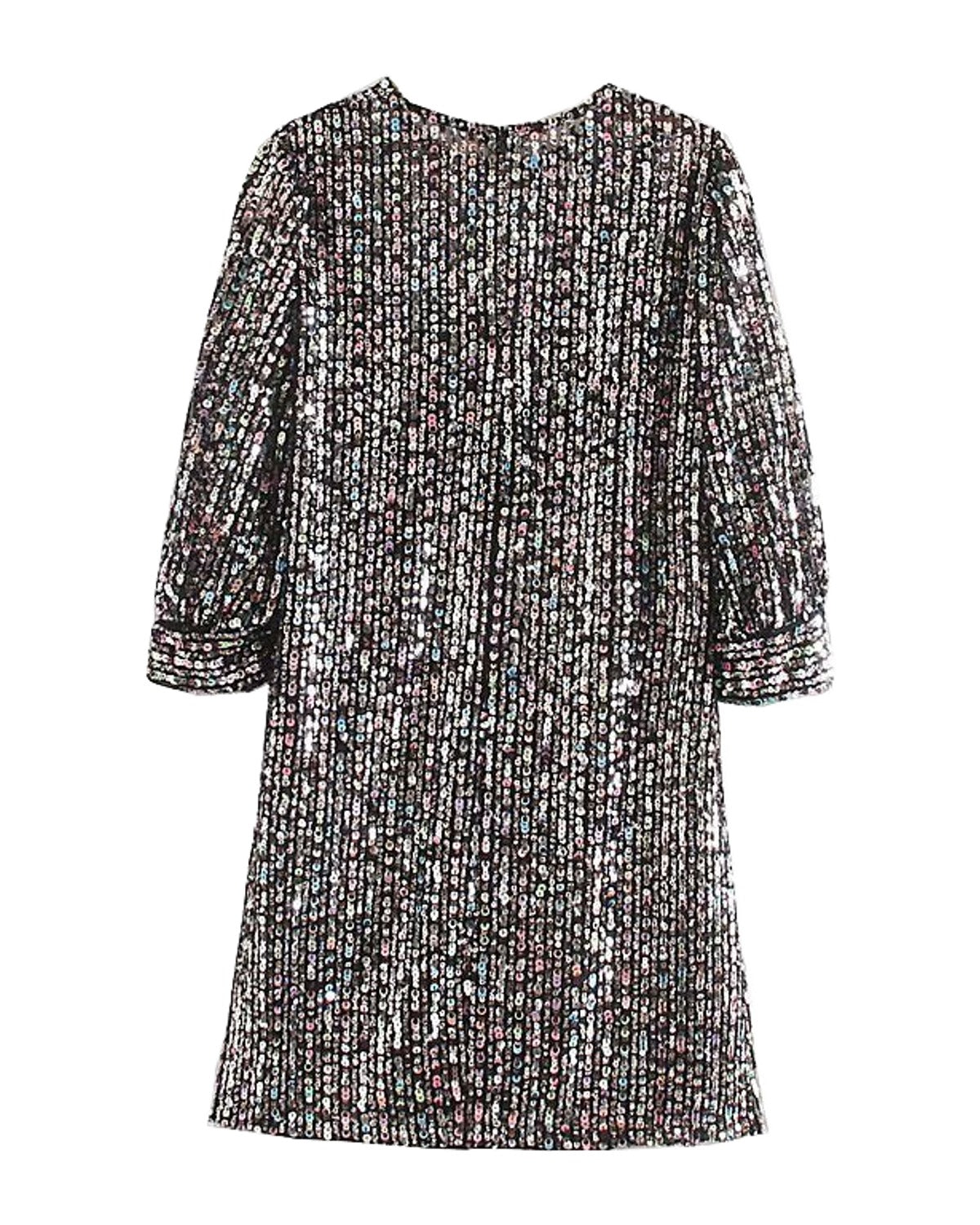 Dress Sequined Mini Long photo 1