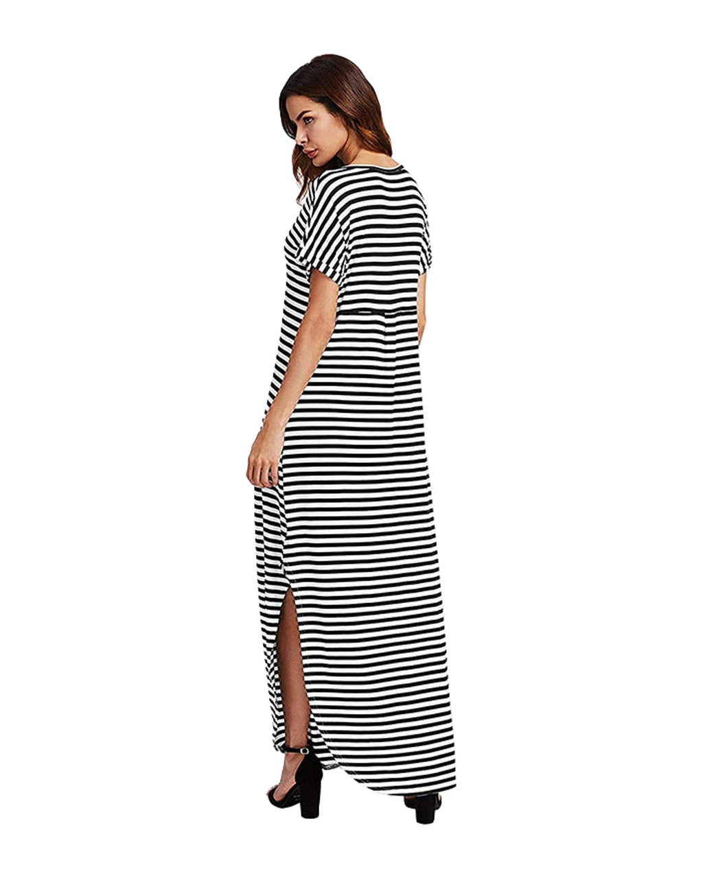 Striped V-neck Dress photo 2