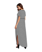 Striped V-neck Dress photo 2