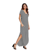 Striped V-neck Dress photo 4