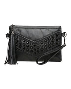 Leather Messenger Fringed Bag photo 2