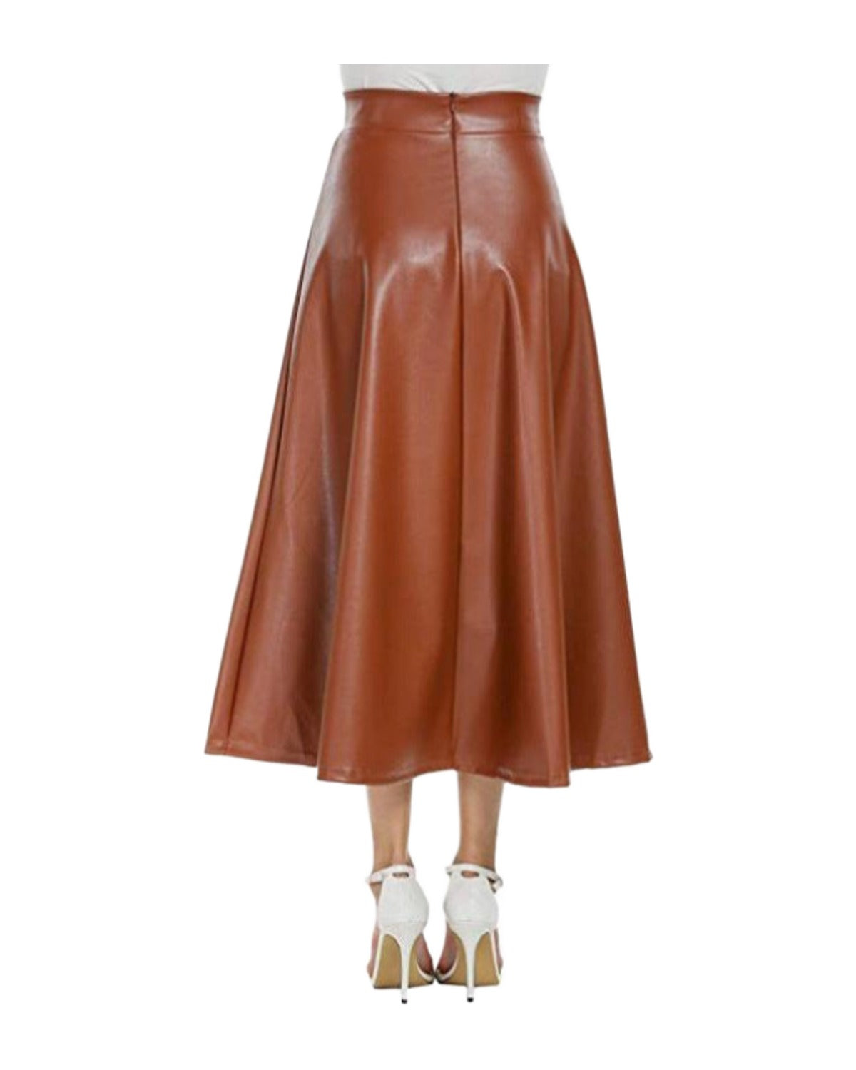 Pu Skirt Long High Waist photo 2