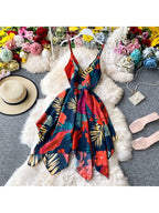 V-neck Chiffon Dress