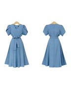 V-neck Waist Dress photo 2