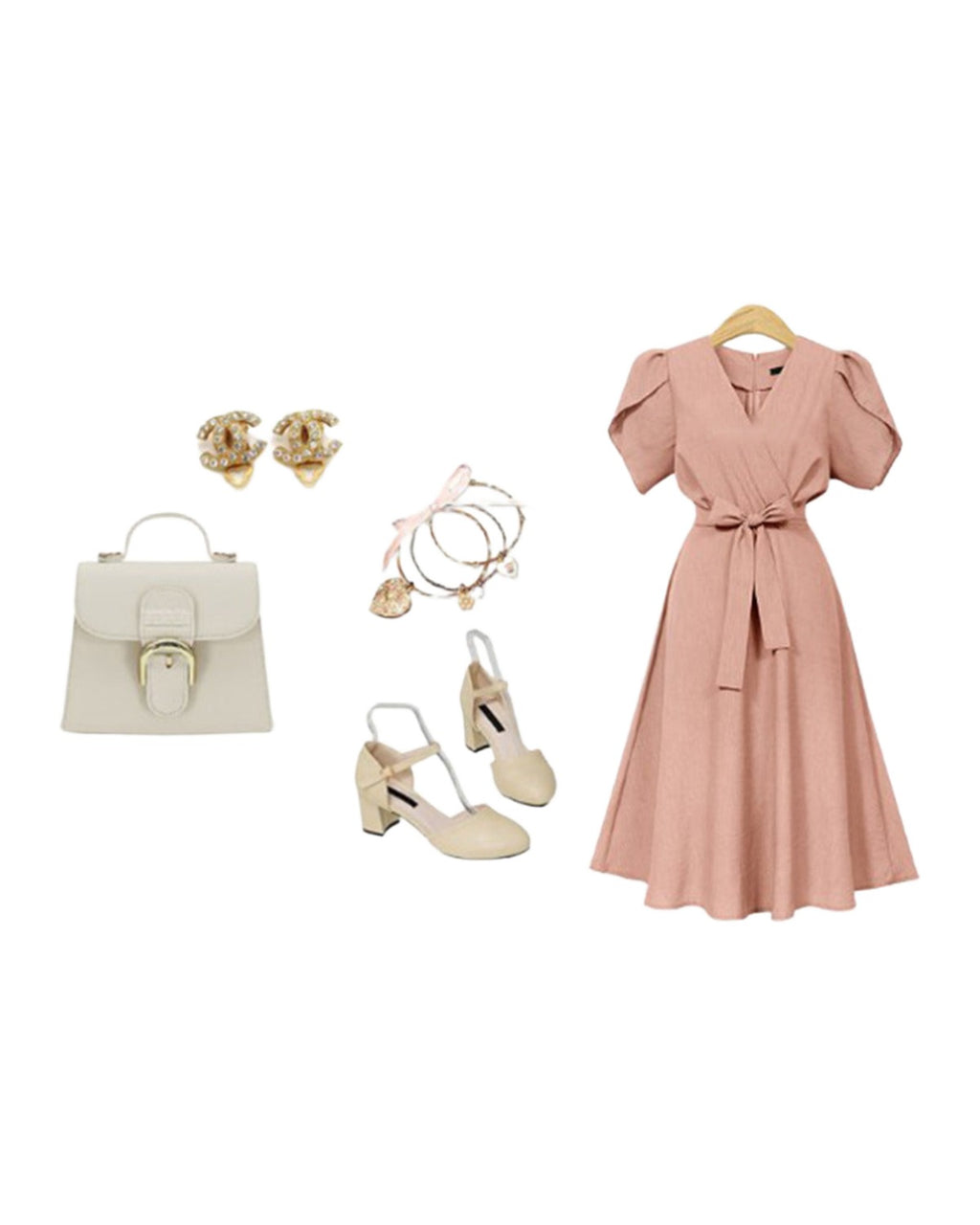 V-neck Waist Dress photo 6