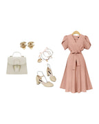 V-neck Waist Dress photo 6