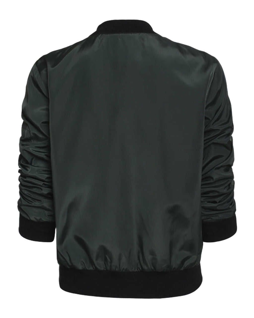 Solid Color Short Vertical Collar Leisure Zipper Jacket photo 1