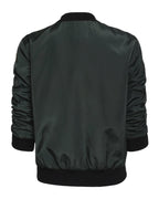 Solid Color Short Vertical Collar Leisure Zipper Jacket photo 1