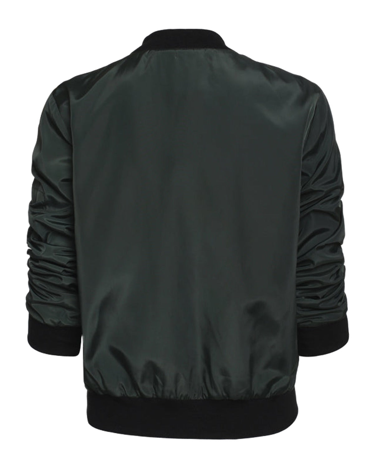 Solid Color Short Vertical Collar Leisure Zipper Jacket photo 1