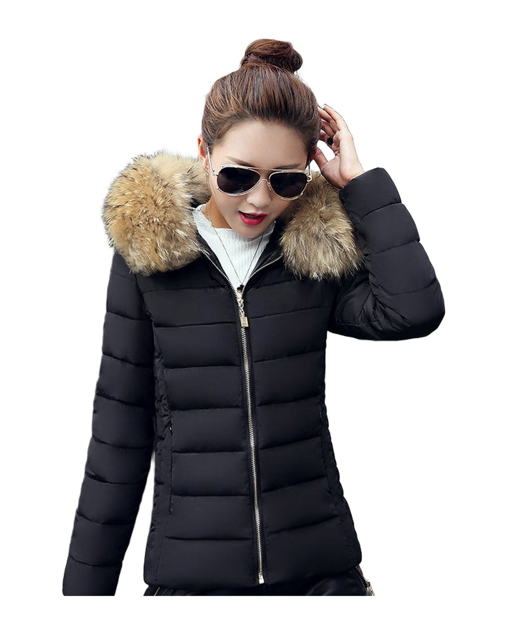 Slim Cotton Padded Jacket Down photo 1