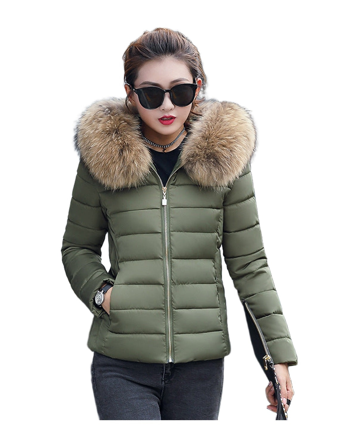 Slim Cotton Padded Jacket Down photo 2