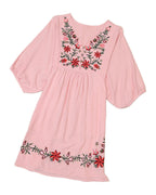 Embroidered V-neck Dress photo 1