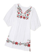 Embroidered V-neck Dress photo 3