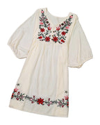Embroidered V-neck Dress photo 5
