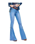 Jeans Mid-waisted Denim Trousers Stretch photo 5