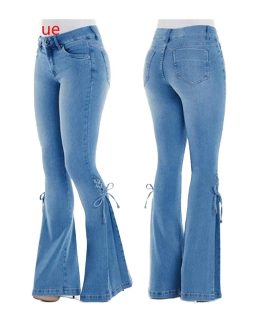 Jeans Mid-waisted Denim Trousers Stretch photo 8