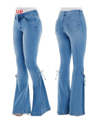 Jeans Mid-waisted Denim Trousers Stretch photo 8