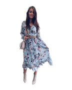 V-neck Print Dress Maxi photo 2