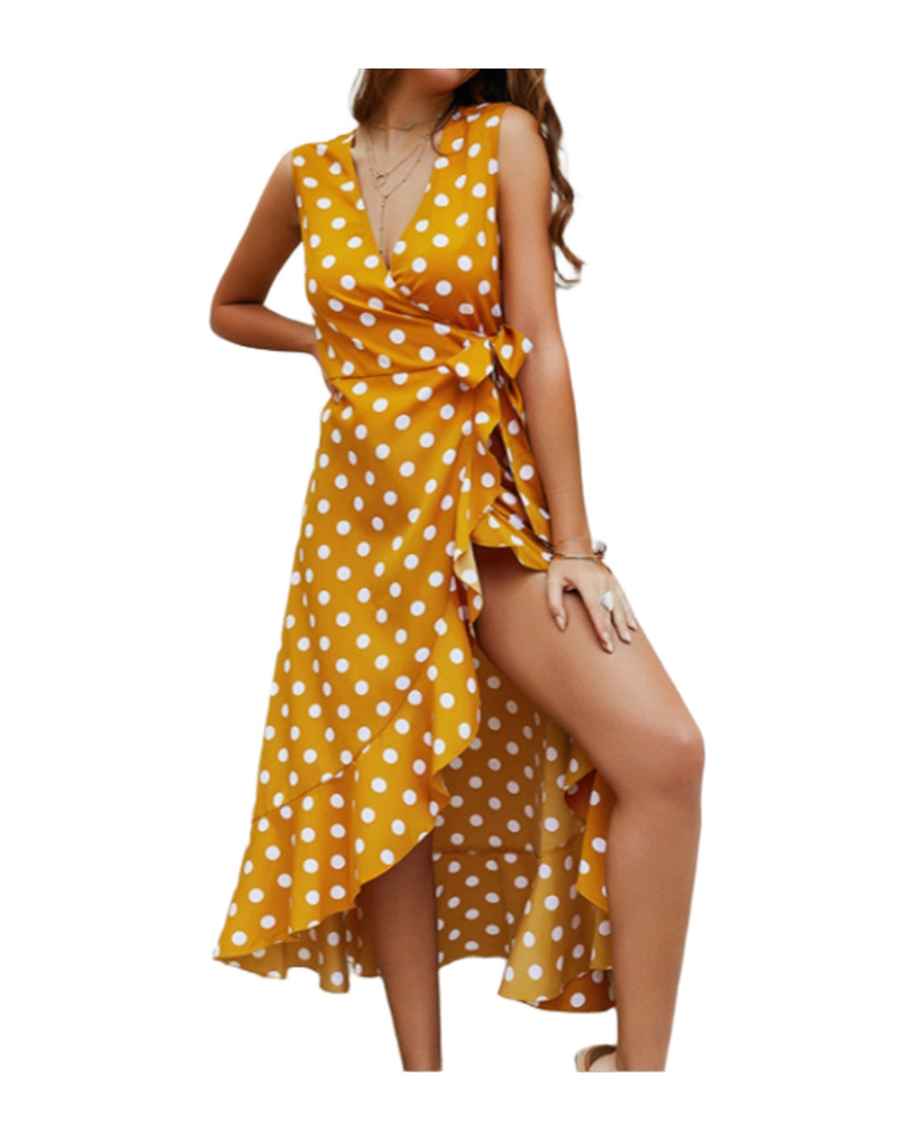 Polka Dot Sleeveless Dress photo 5