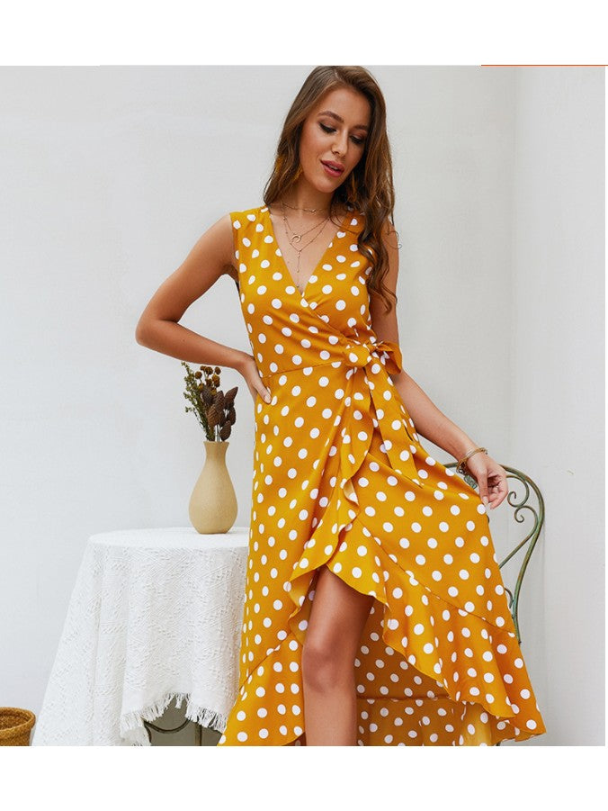 Polka Dot Sleeveless Dress