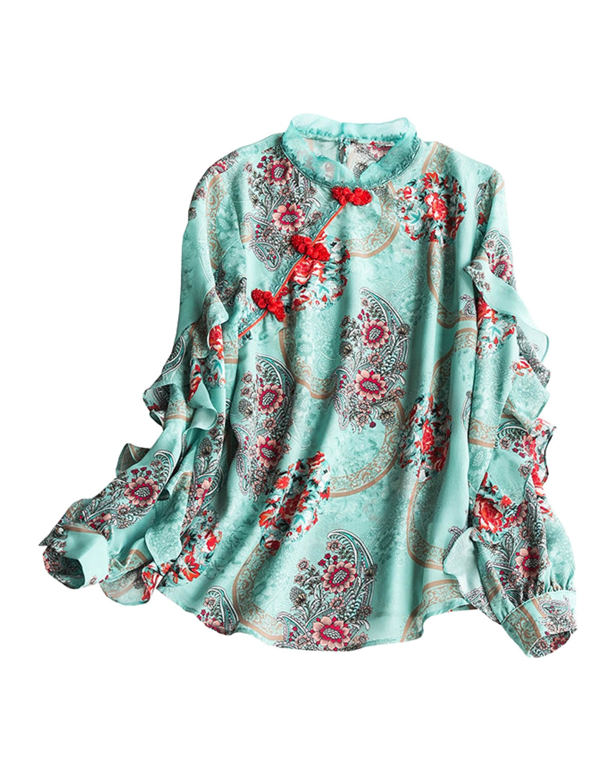 Silk Print Top photo 1