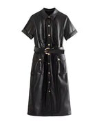 Pu Faux Leather Dress photo 10