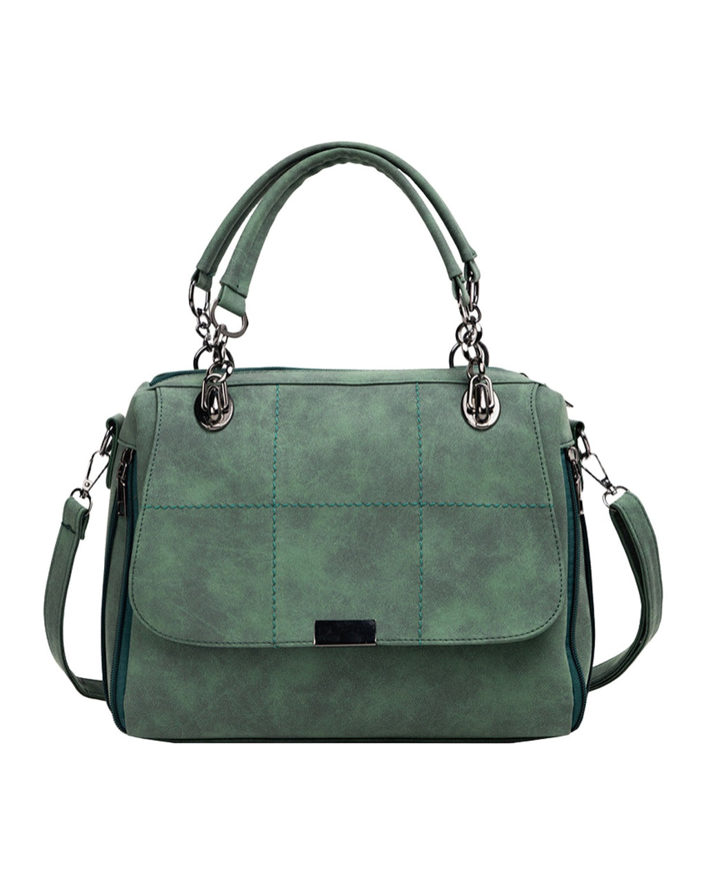 Shoulder Large Capacity Green Bag photo 2