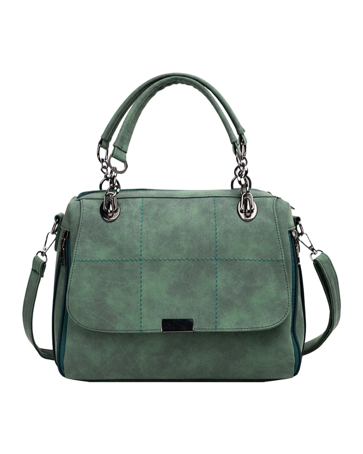 Shoulder Large Capacity Green Bag photo 2