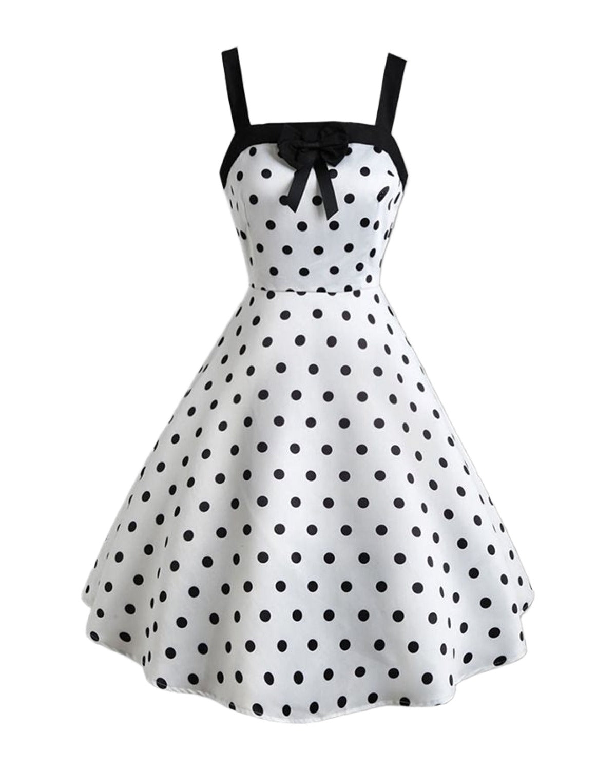 Polka Dot Print Vintage Dress photo 3