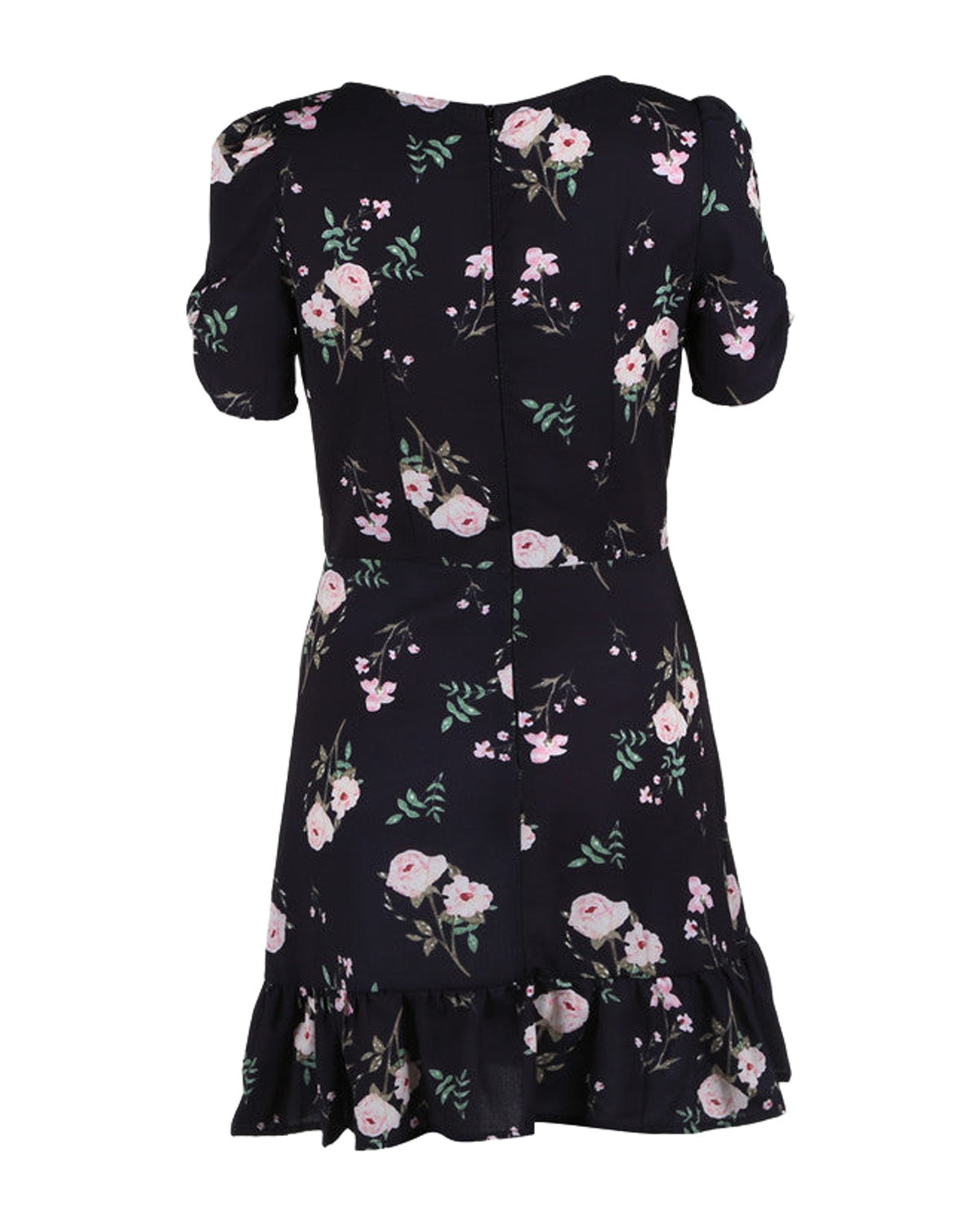 Printed V-neck Dress photo 4