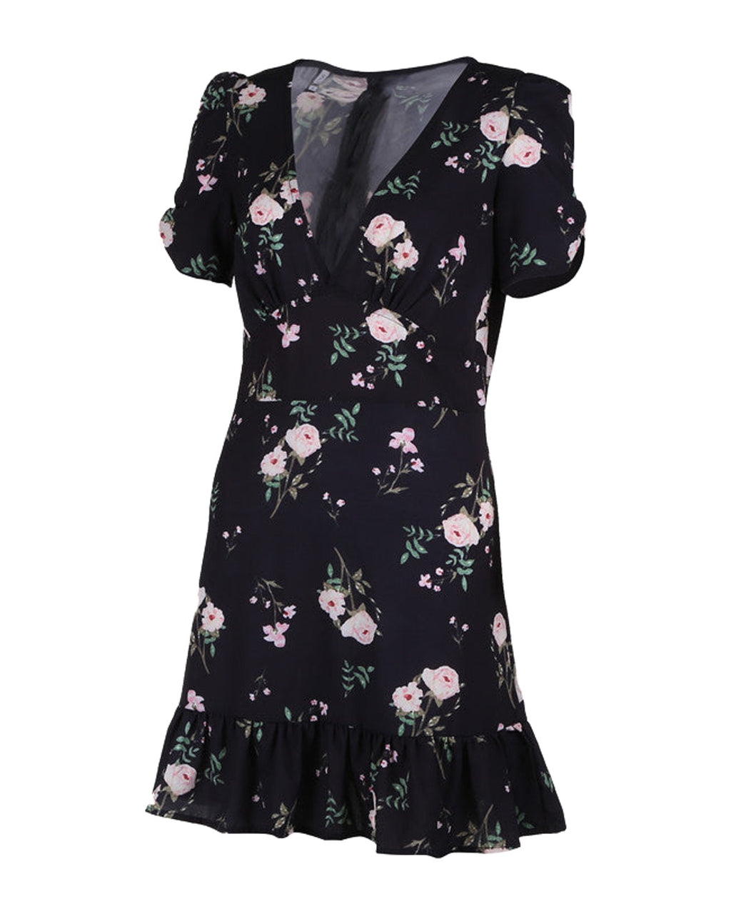 Printed V-neck Dress photo 8