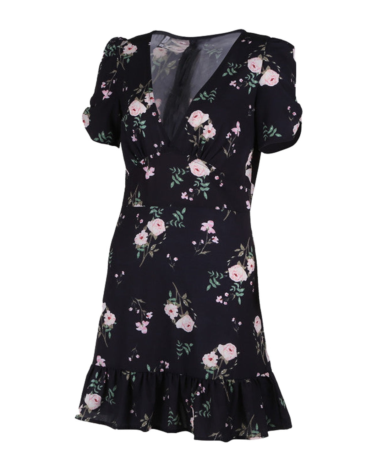 Printed V-neck Dress photo 8