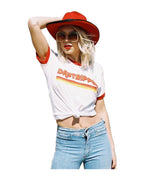 Daytripper Ringer Tshirt Graphic Tee Causal photo 1
