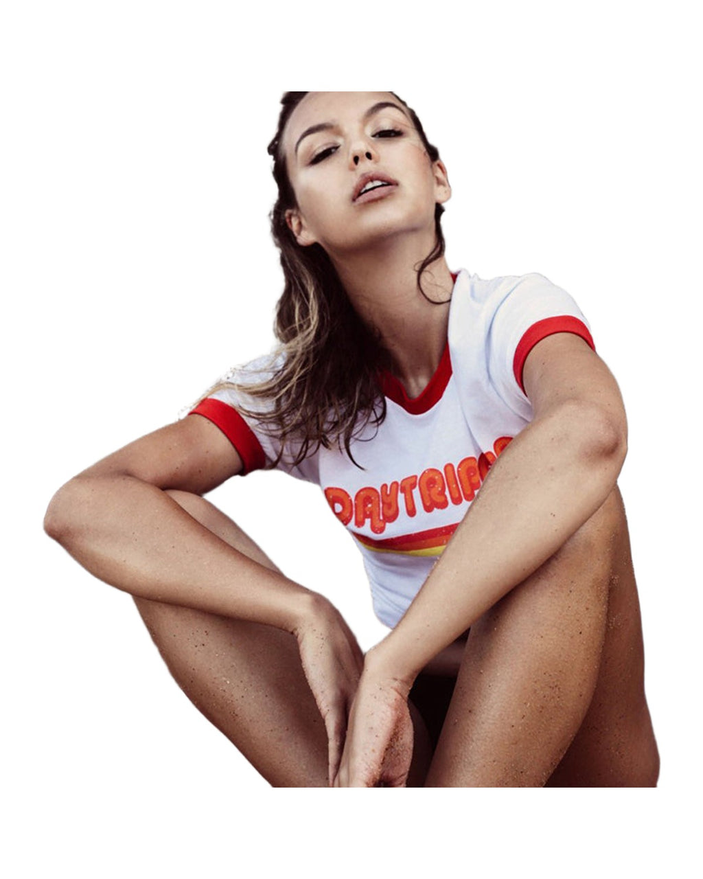 Daytripper Ringer Tshirt Graphic Tee Causal photo 2